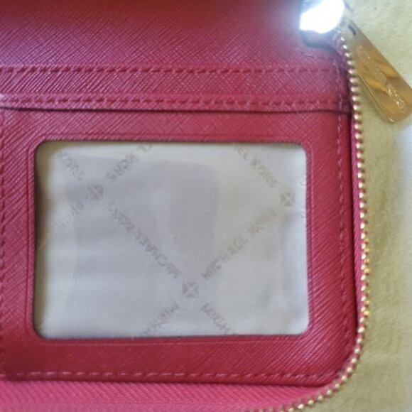 Michael Kors Red Zip Wallet - Picture 8 of 10